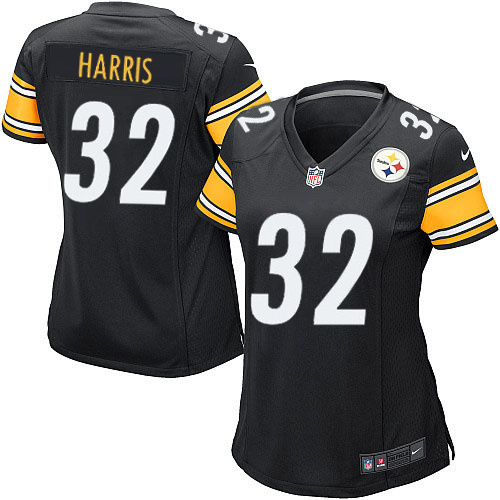 Women's Game Franco Harris Nike Jersey Black Home - #32 NFL Pittsburgh Steelers